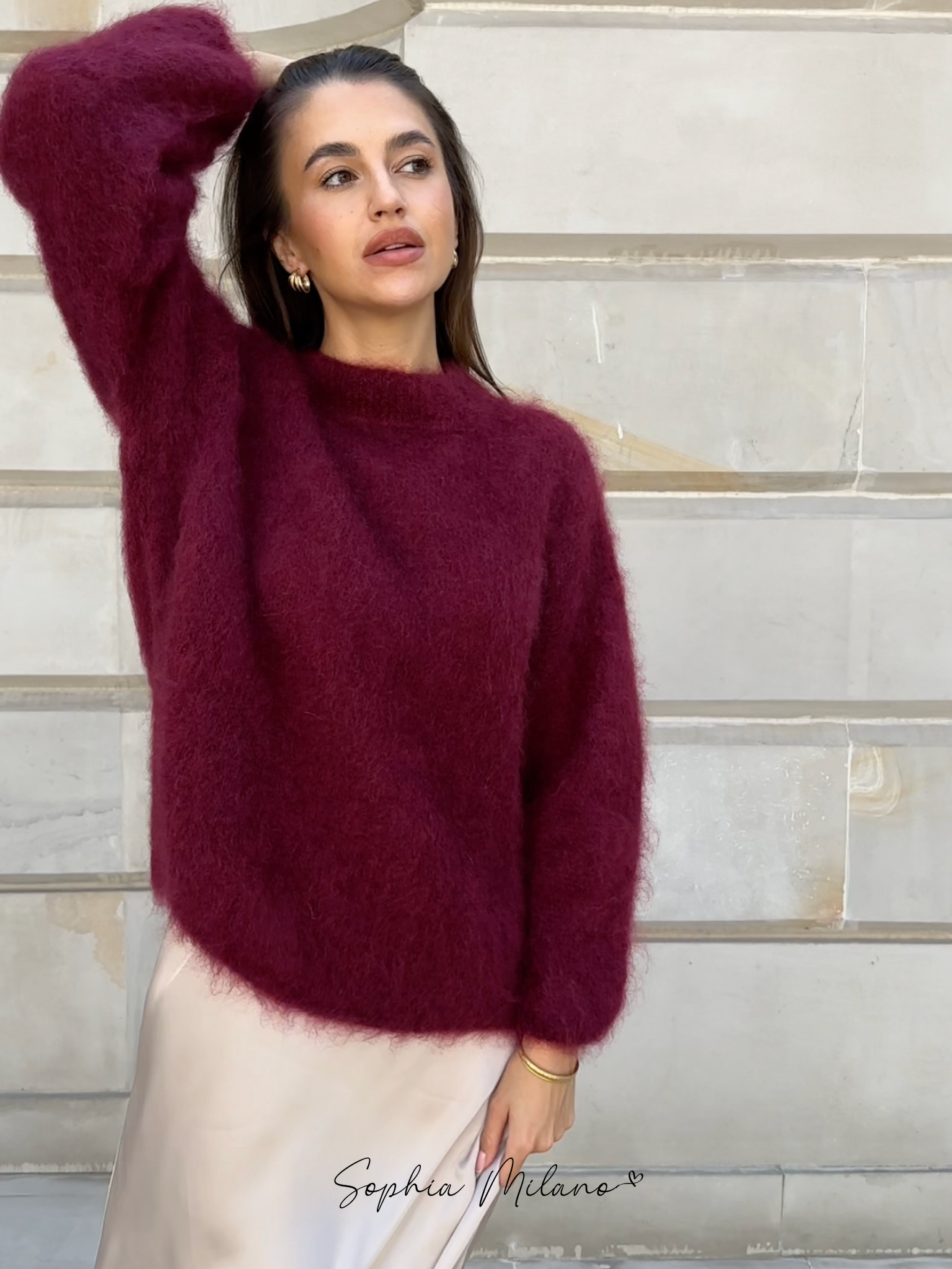 Elara | Mohair Trui met Ronde Hals |