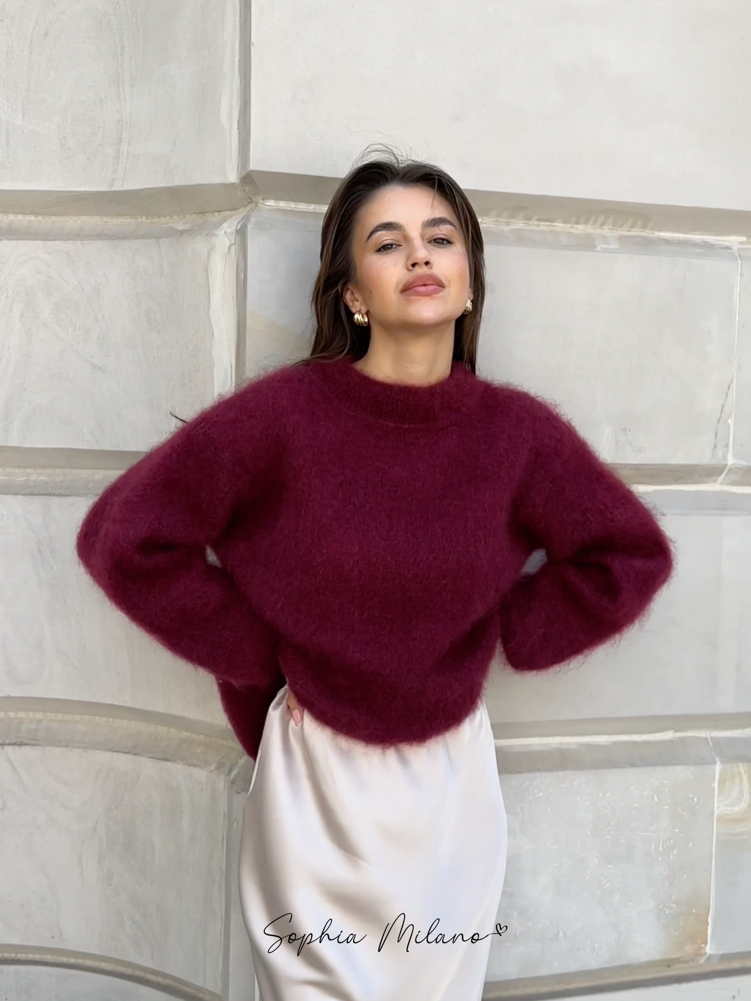 Elara | Mohair Trui met Ronde Hals |