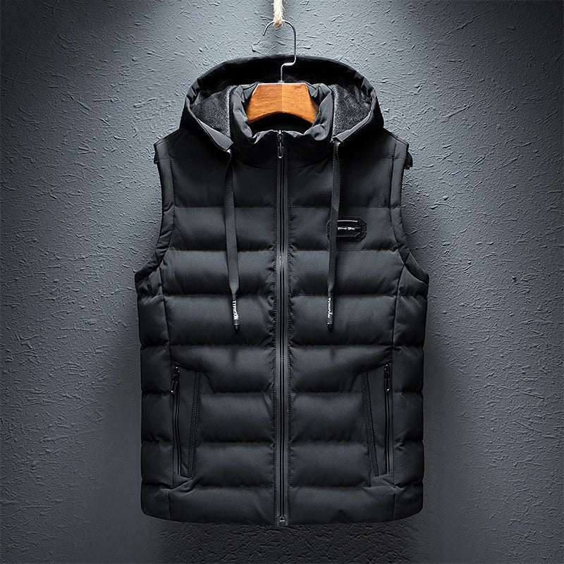 STEFAN | GILET MET CAPUCHON